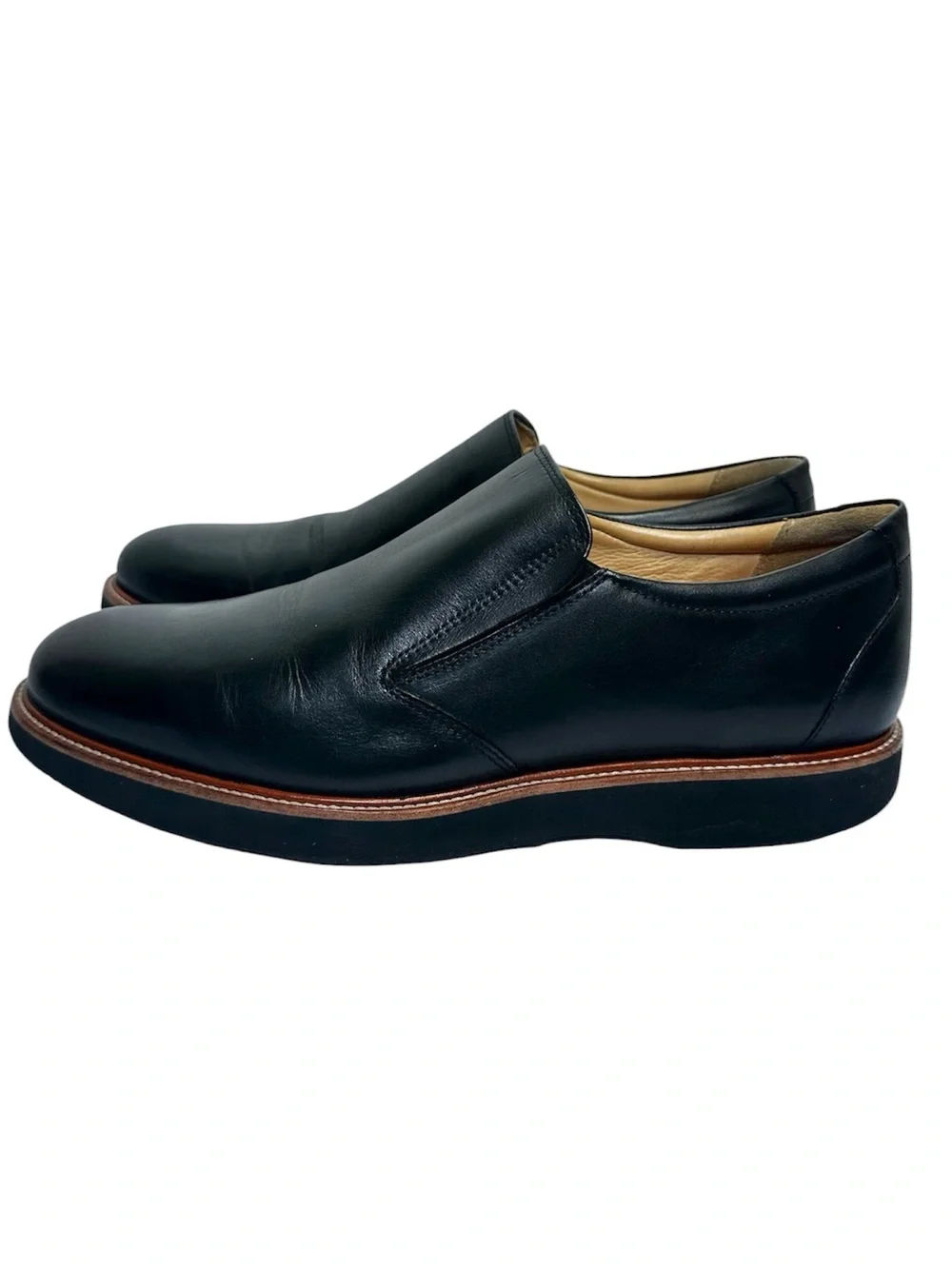 Samuel Hubbard Men's Black Frequent Traveler Slip On Loafers- Size 11